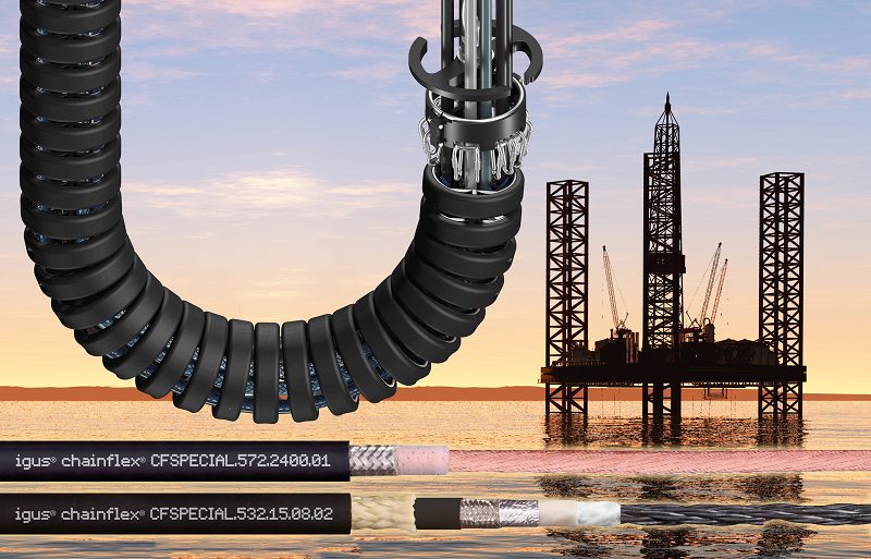 Siete en uno: el nuevo conjunto de cables chainflex ahorra un 35% de costes en los sistemas Top Drive