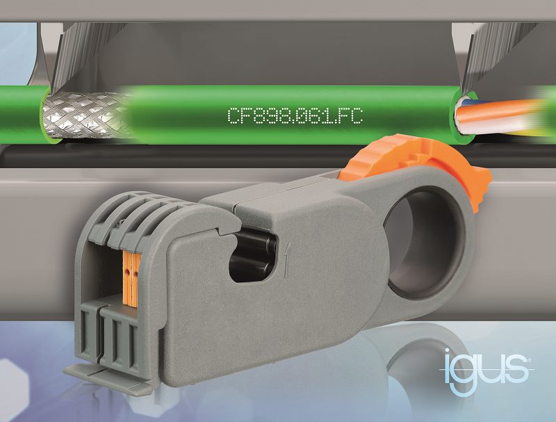El cable FastConnect de igus reduce el tiempo de confección en un 46%