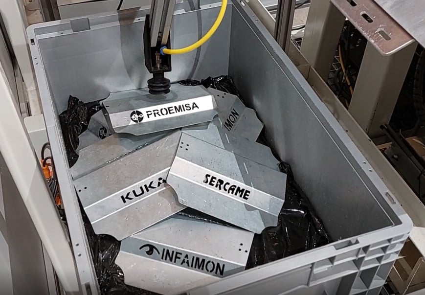 Nueva solución de picking de piezas en movimiento mediante robótica guiada por visión